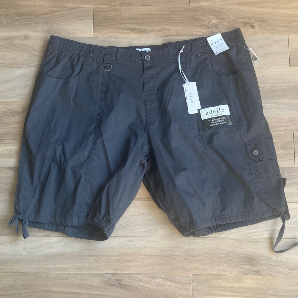 Dash Cargo bermuda Short adjustable leg ties comfee flex knit waist 3X - Picture 17 of 17
